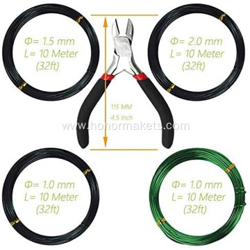 Bonsai Training Wire Size 1.0 mm 1.5 mm 2.0 mm Bonsai Wire tool kit for Bonsai Tree with Wire Cutter